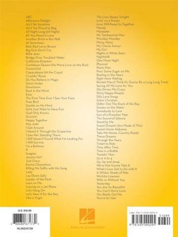 101 popular songlist