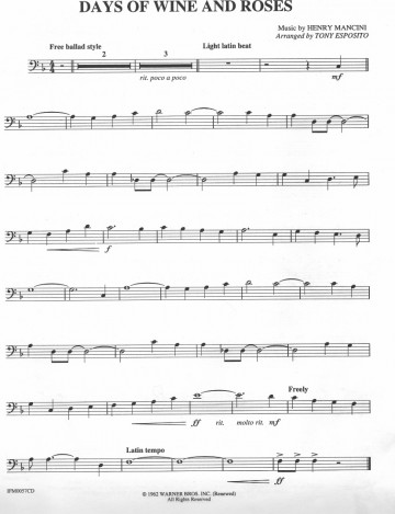 Be a top player mostly ballads   trombone 2