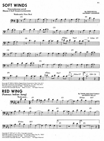 Bigband combos trombone000675