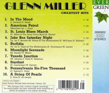 Glenn miller greatest hits000716