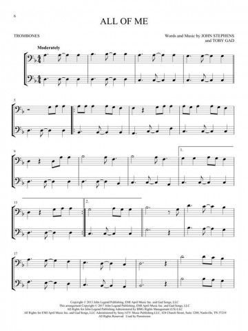 Hit songs for two trombones3