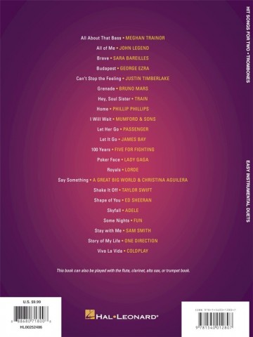 Hit songs for two trombones4