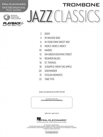 Jazz classics trombone 2