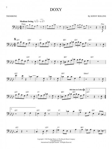 Jazz classics trombone 3