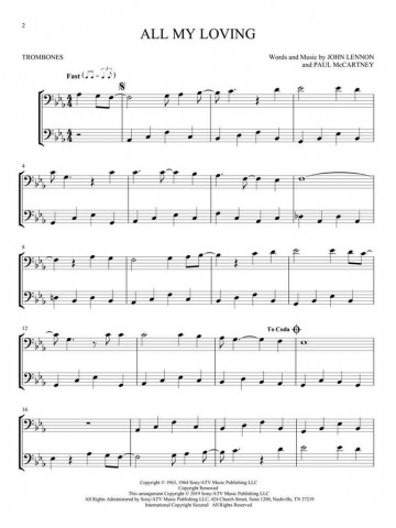 The beatles for two trombones 3