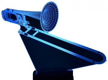 Trombone 3d lamp
